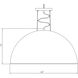 Sommerton 3 Light 24 inch Rubbed Bronze with Gold Leaf Pendant Ceiling Light